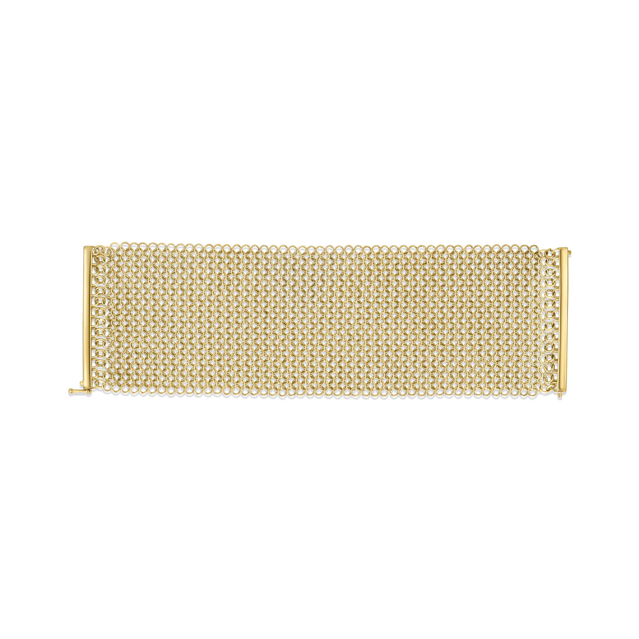 14K Yellow Gold Alexandra Mesh Bracelet - Gemaee UAE