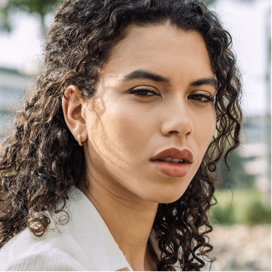 18K Mixed Gold Boa Earrings - Gemaee UAE