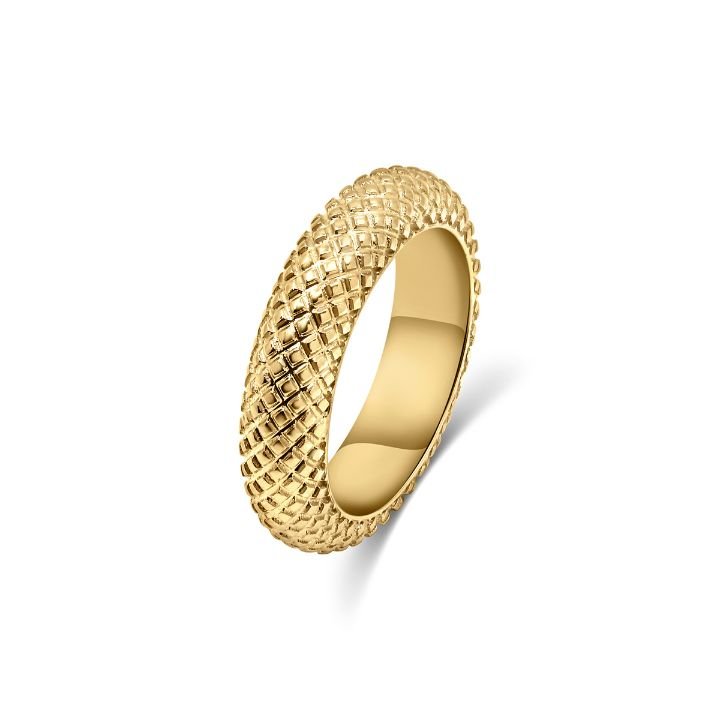 18K Yellow Gold Boa Ring